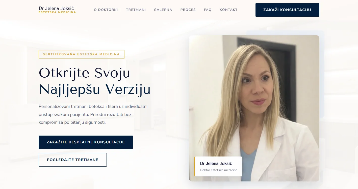 Dr Jelena Joksić - Estetska medicina